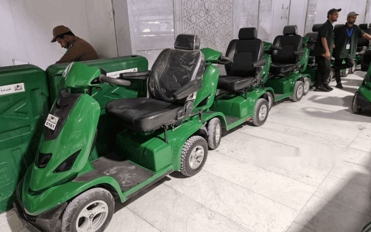electric cart, scooter at masjid al haram in makkah