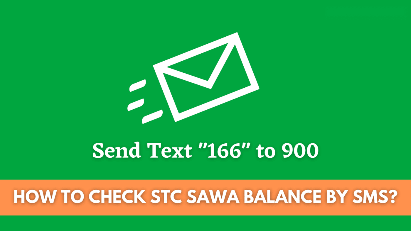 stc balance check by sms, stc sawa balance, send text 166 to 900
