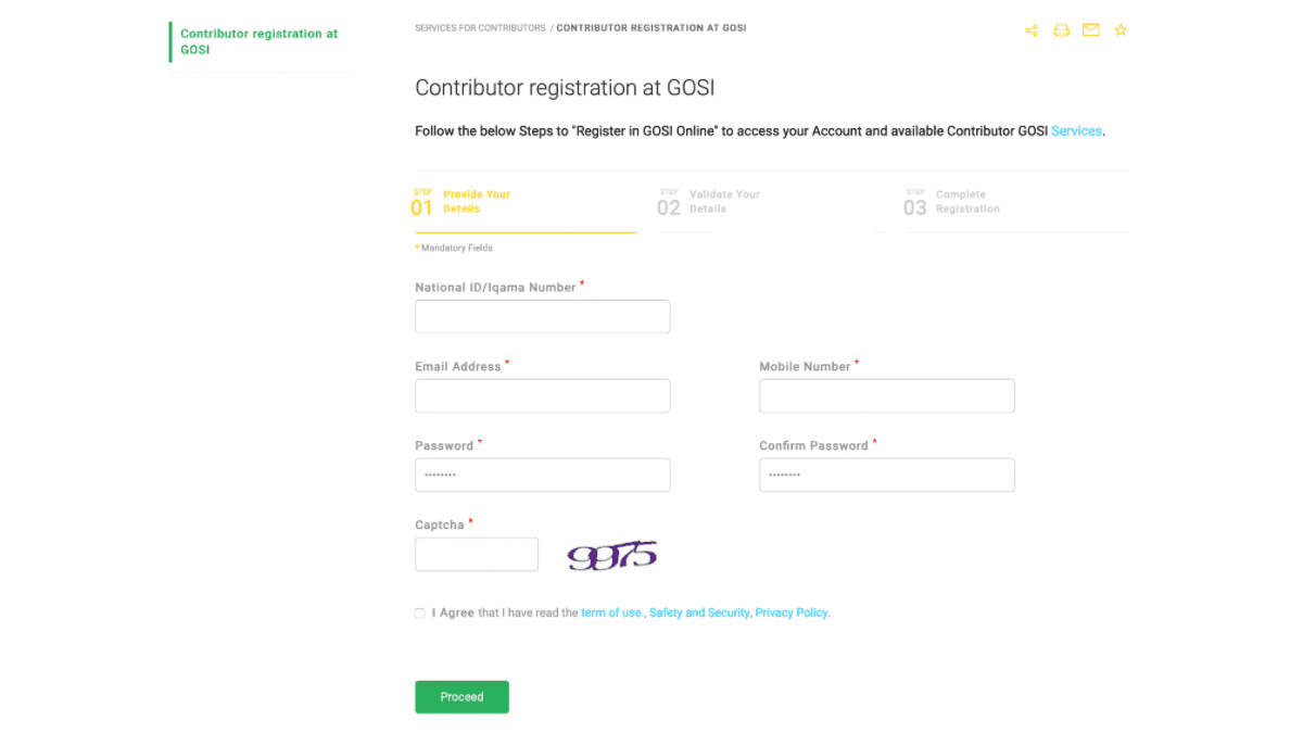 gosi registration, how to register in gosi in saudi arabia as a contributor