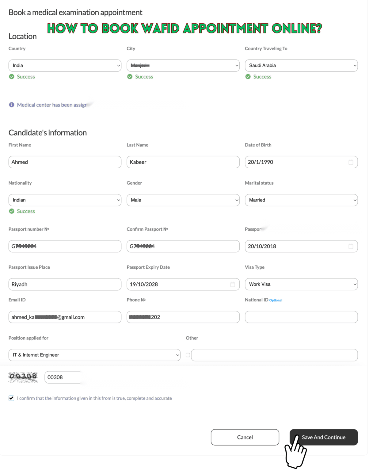 gamca wafid appointment booking online, how to book, how to schedule