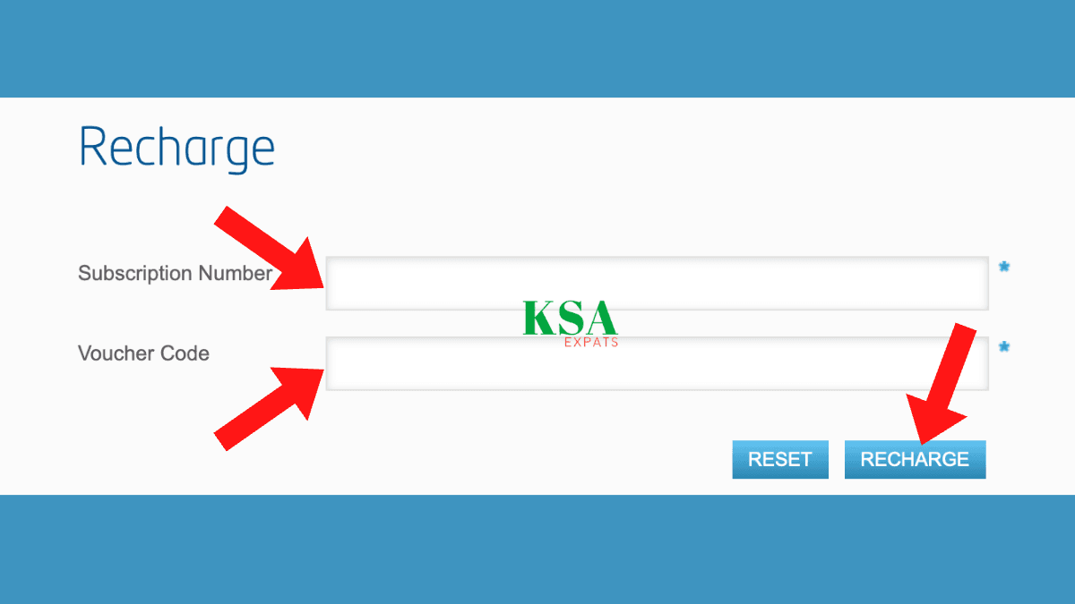 recharge Mobily prepaid line through Mobily website online