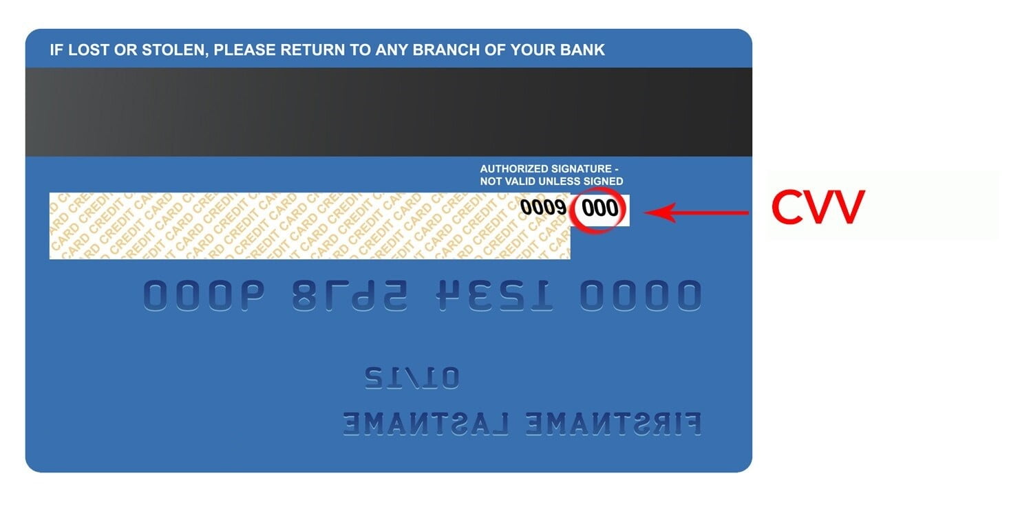 mada card cvv