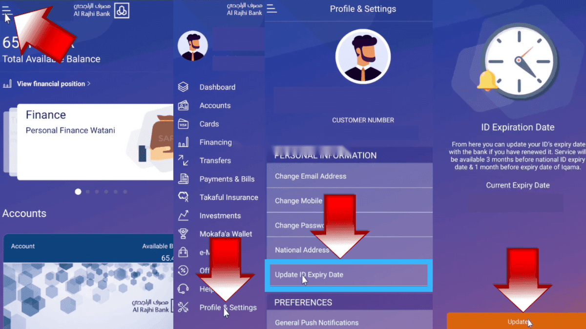 How to Update Iqama After Renewal through Al Rajhi Mobile
