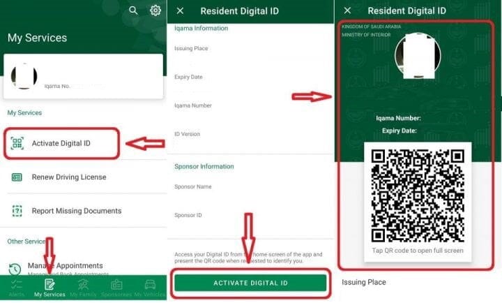 Digital ID, Absher Individuals, Digital Iqama, Digital Muqeem
