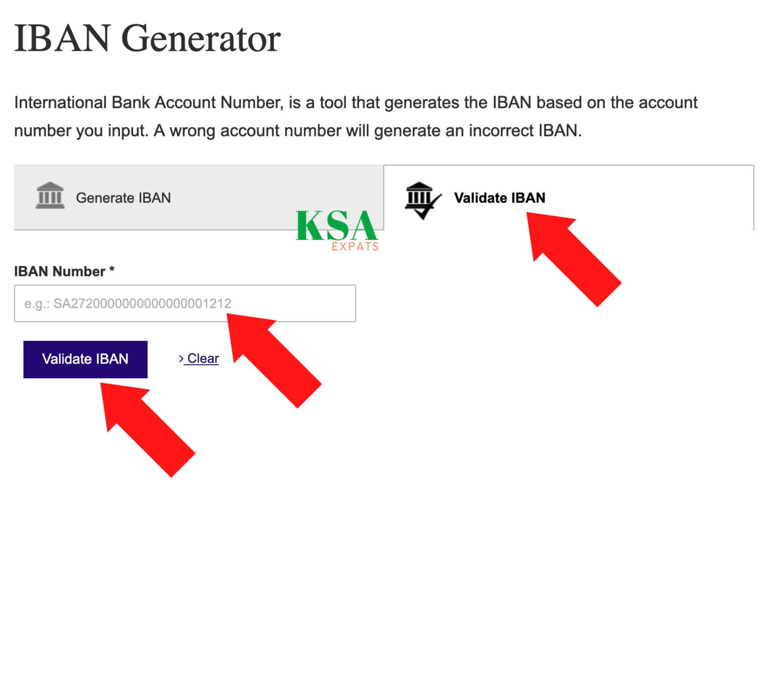 Validate IBAN, Check IBAN Number, Saudi Arabia