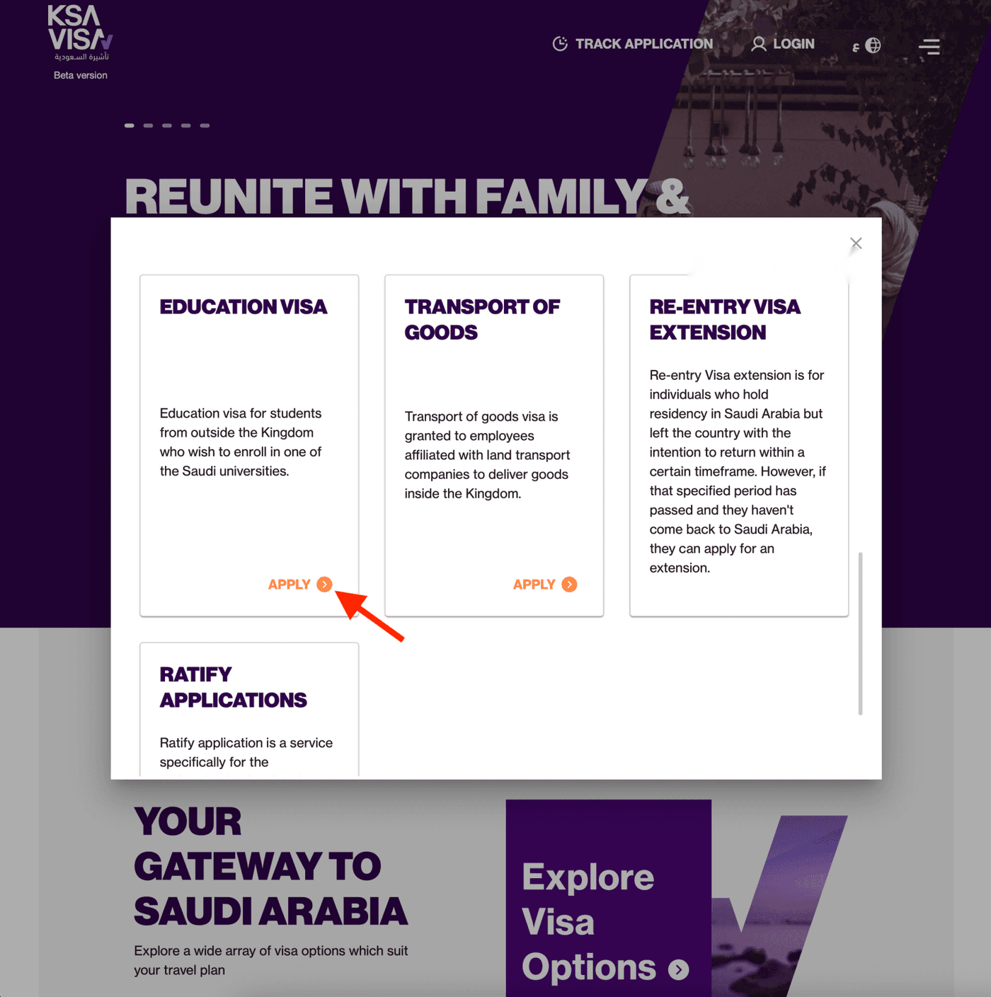 Saudi Education Visa Application