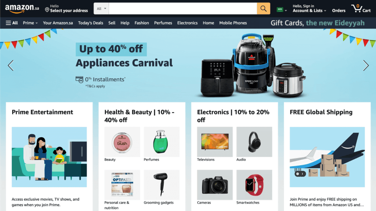 amazon Saudi Arabia, amazon.sa, best shopping site